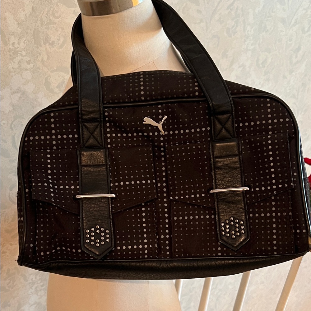 Puma Black and Gray Men's Toiletry Bag